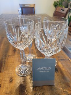 Marquis By Waterford "Brookside" Set Of Wine Glasses