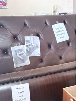 King size bed frame, mattress and box $250 only for all