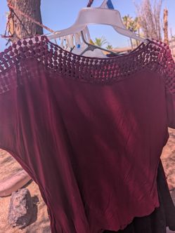 Maroon blouse