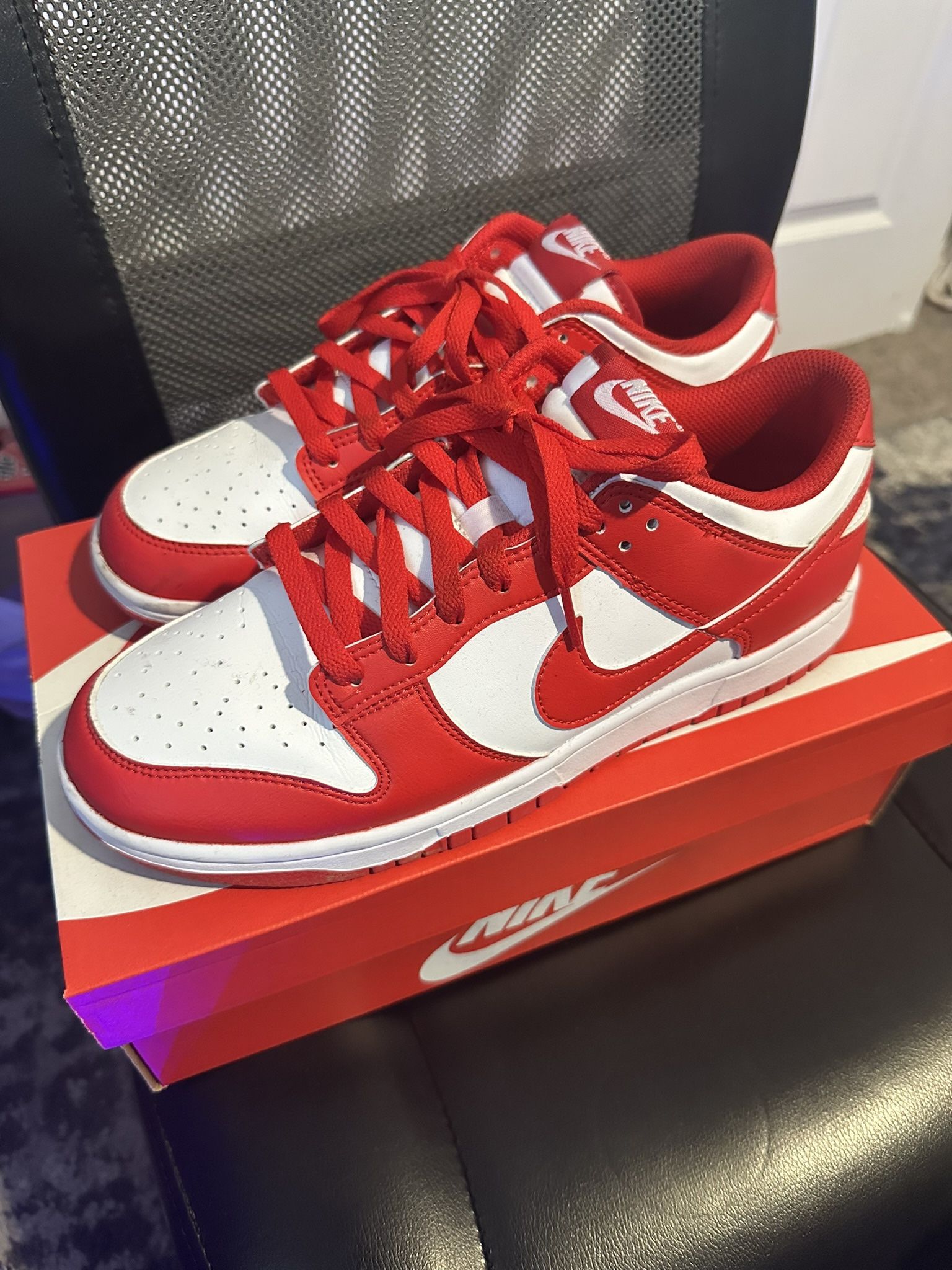 Red & White Dunks