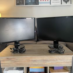 Computer Monitors And Desk mount