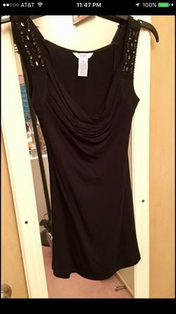 Cowl neck sleeveless tunic - XS