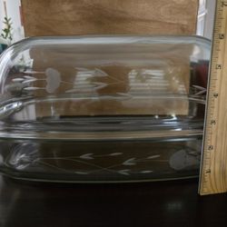 Glass Roaster With Lid 