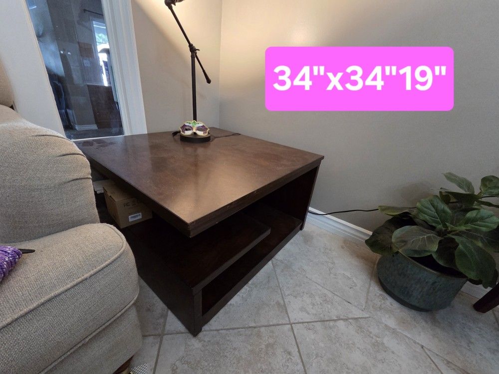 Square Coffee Table, Fun Design