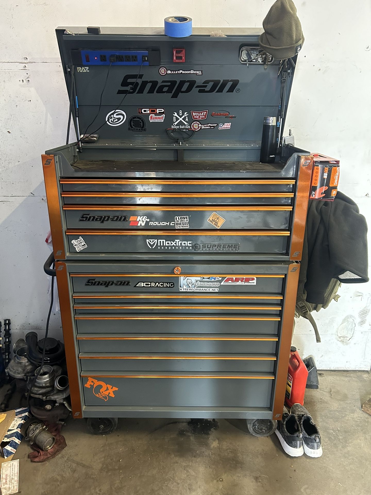 snap on box 