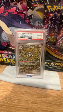 PSA 10 Magneton #159 Surging Sparks ETB Pokemon Card