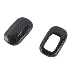 Brand New Black Real Carbon Fiber Key Fob Case Cover Shell Smart Keychain For 2022 -2025 Honda Civic / Accord