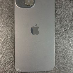 Apple iPhone 15 Unlocked / No Sim Restrictions 128gb Smaller Crack On Bottom Back Of Phone Fully Working Normal 