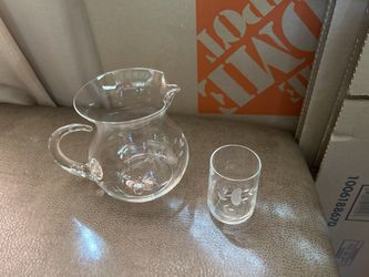 Princess House Pitcher And Glasses