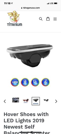 GlareWheel hover shoes brand new in box with Bluetooth with led lights