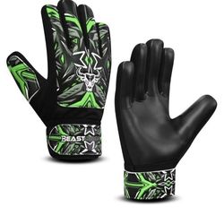 Football Goalkeeper Gloves for Boys Youth Soccer Goalie Gloves with Strong Grip Size 3 5 to 6 years old