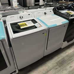 Samsung 4.5 Cubic Ft. Top Load Washer And Electric Dryer Laundry Pair💥💥FINANCING AVAILABLE 💥💥ON SALE NOW💥💥