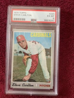 Psa 6 1970 HOF Steve Carlton Topps Baseball Card