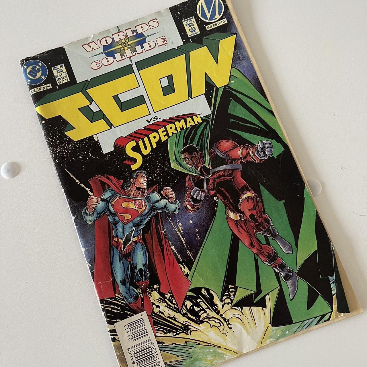 DC COMICS, Vtg Icon Vs. Superman #16 1994 Worlds Collide Comic Book
