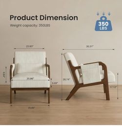 Brand new mid century accent chair