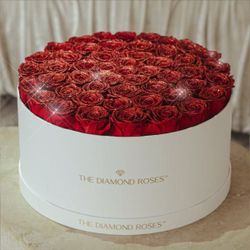 The Diamond Roses Preserved Rose Gift Box (50 pcs)