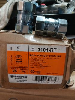 Bridgeport 3101-RT 3/4" Rigid Raintight Coupling