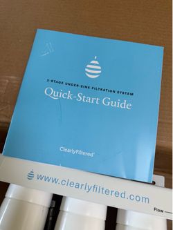 Clearly Filtered 3 - Stage Under-Sink Filtration System