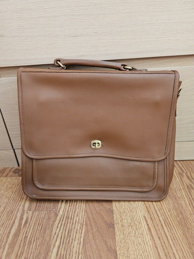 Leather messenger crossbody Bag ( briefcase )