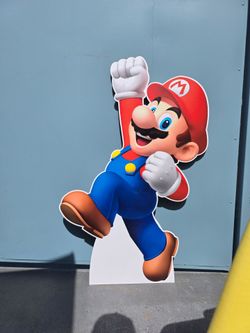 Super Mario birthday Decorations Cut Outs