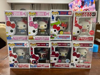 Hello Kitty Funko Pop Collection — 8 Pieces, Team USA & Exclusives