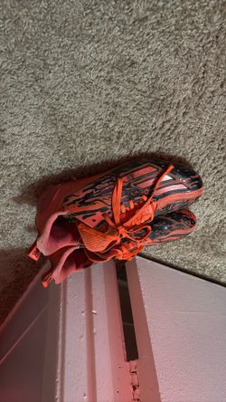 Orange Adidas Poison Cleats Size 8.5 Fit Size 8