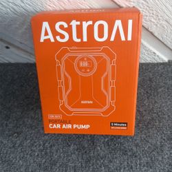 Astroai Portable Car Air Pump CZK-3674, Yellow, 25L min, 100PSI ~ NEW