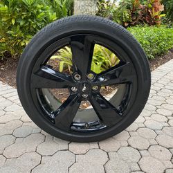 Ford Mustang Wheels With Tires Black