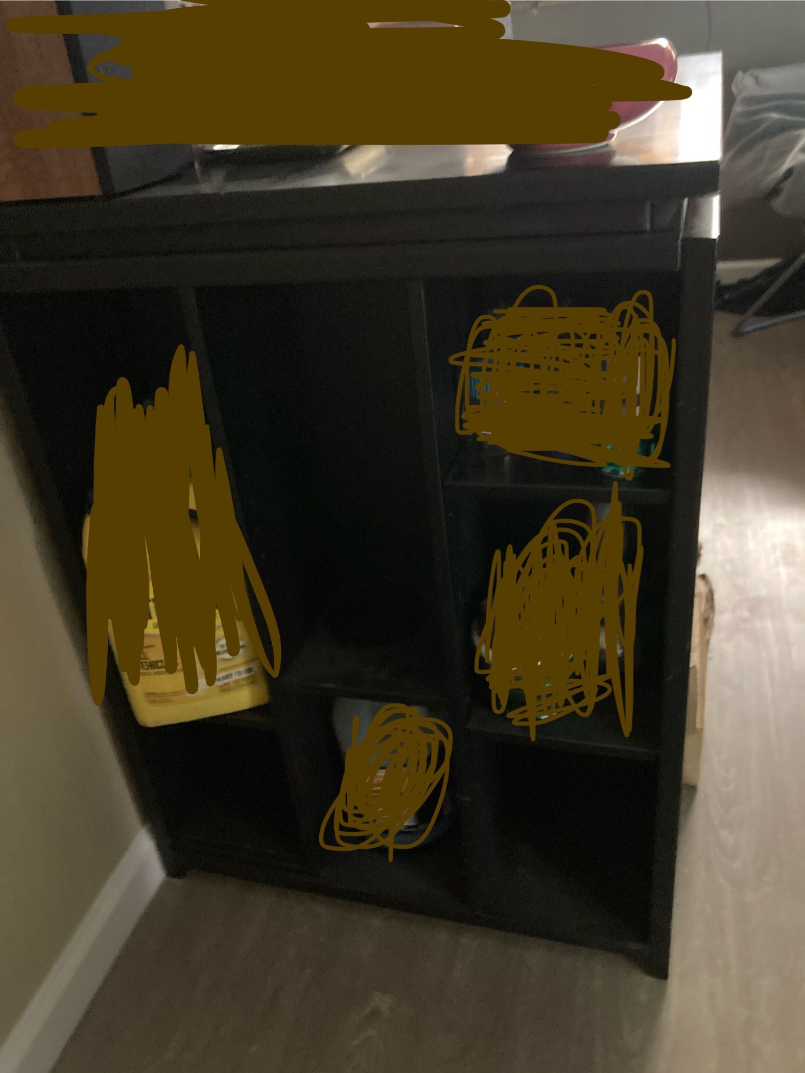 Adjusted Table With Shelves