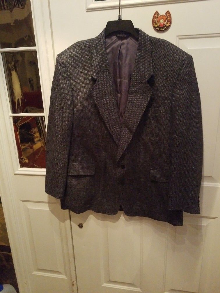 Light Jacket, Gray, Size XL, Wool.