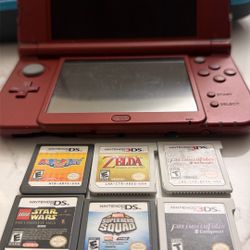 2019 Version The New Nintendo 3DS XL  SELLING TOGETHER ONLY With Case, Charger, 8 Games, Stylus, Big WiiU Case Included