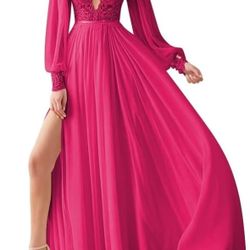 Long Fuchsia Dress