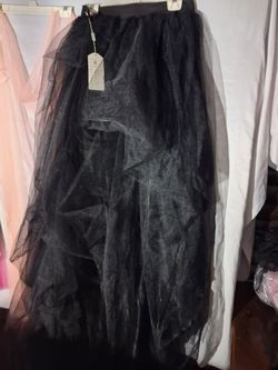 Halloween Long Tulle Skirt  XL