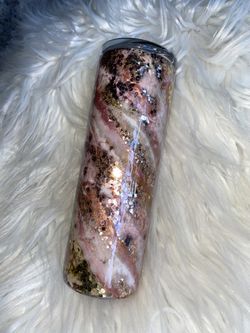 Stainless Steel Tumbler: Rose Gold Milky Way
