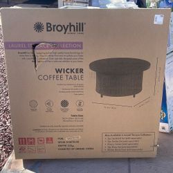 Broyhill Wicker Coffee Table 