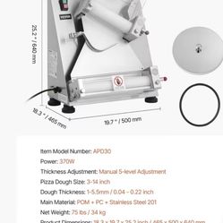 Vevor automatic dough sheeter