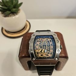 New RM Style Luxury Watch Silver