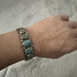 Silver and Turquoise Bracelet