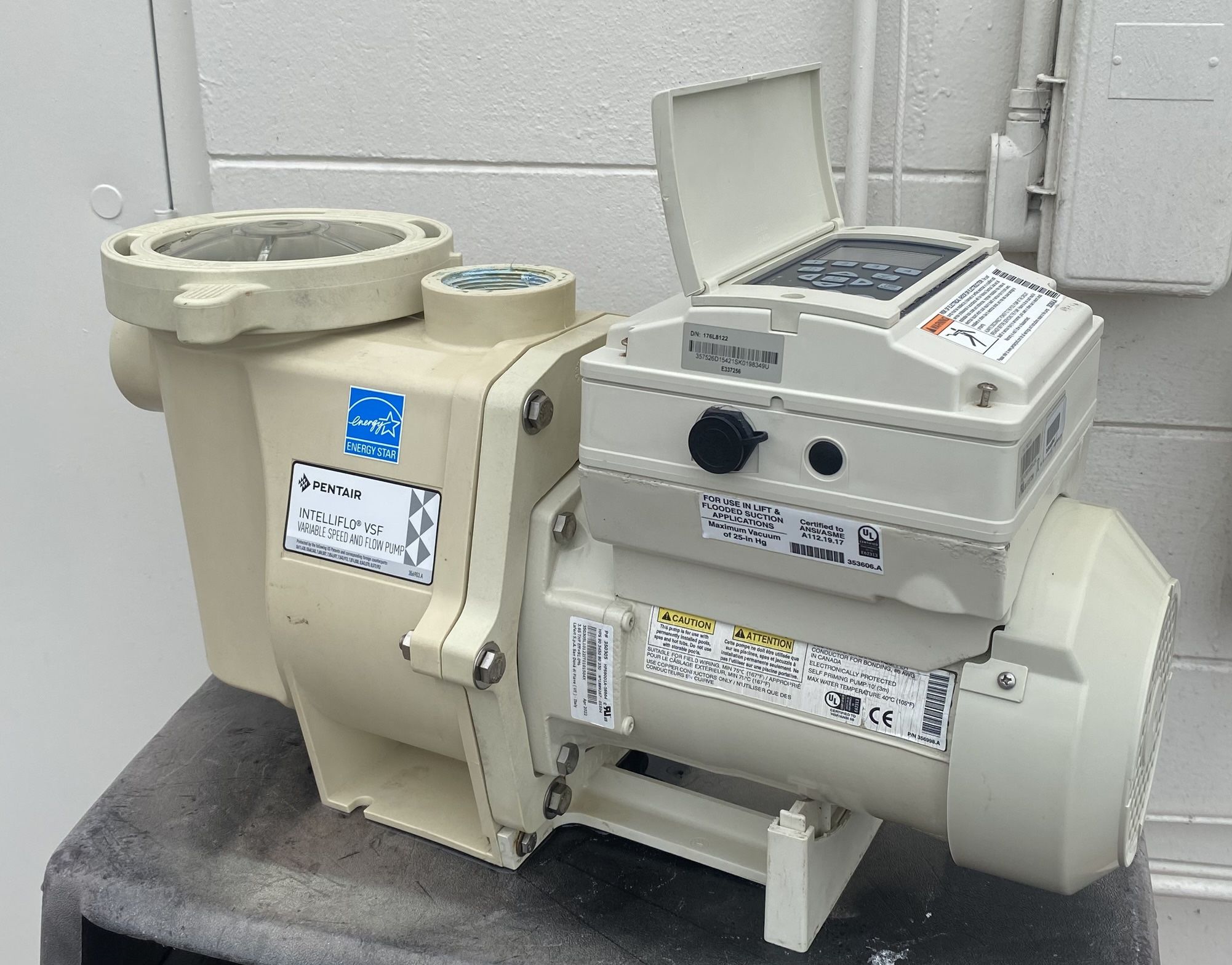 Pentair Intelliflo VSF 3 Hp variable Speed And Flow Pump Pool Spa