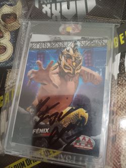 WWE Rey Fenix Lucha Libre AAA Panini Signed Card