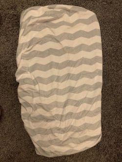Super soft Chevron changing table pad cover!