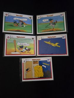 Upper Deck Looney Tunes MLB Comic Cards Lot