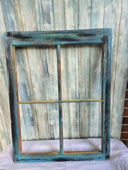 22x29 Vintage Window Frame (no glass) Decor Garden Home Art Good Condition