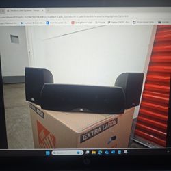 JBL Home Speakers [1 Center and 2 bookshelf speakers]