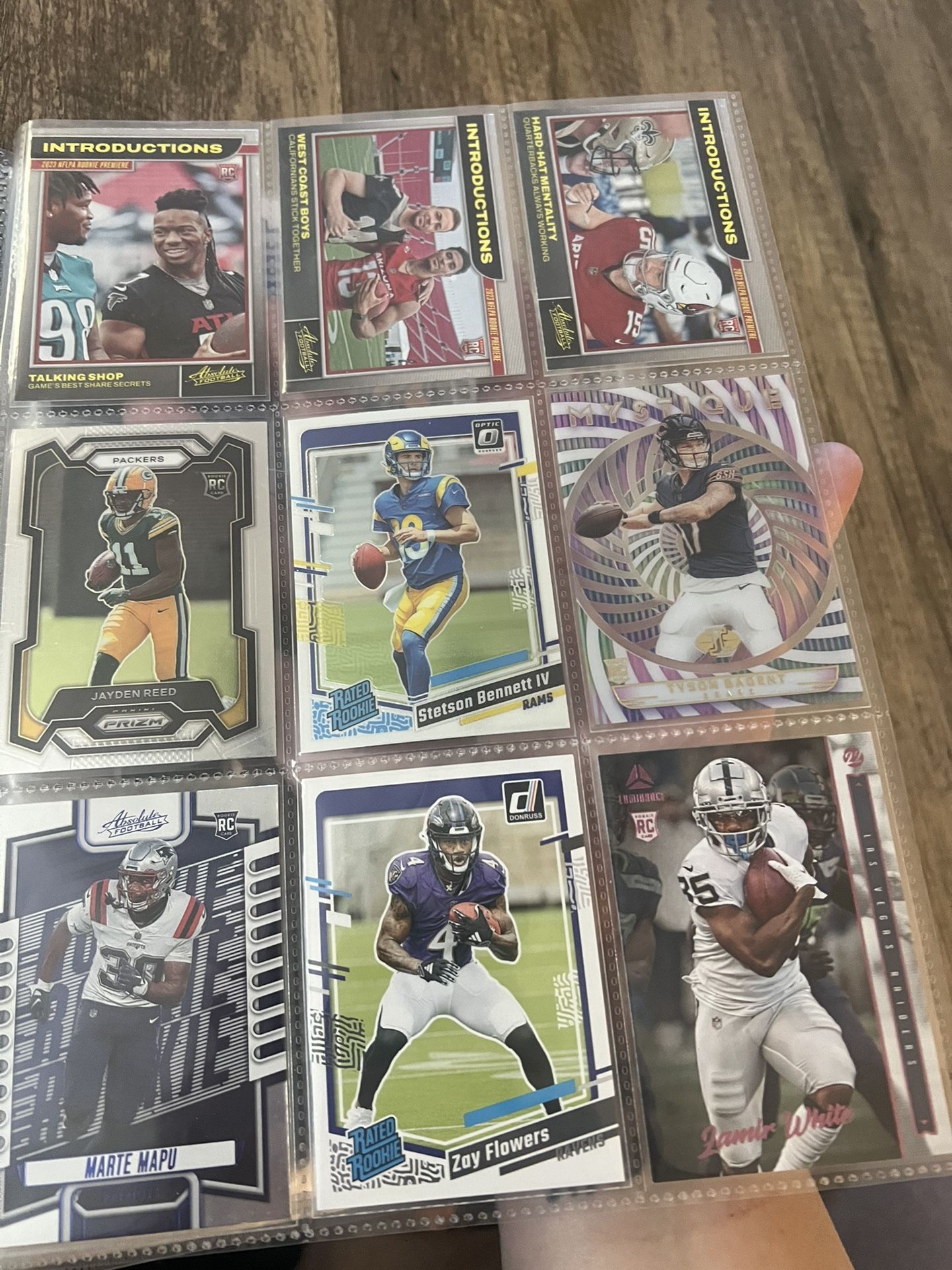 NFL 2022 & 2023 Rookie Card Binder ALL ROOKIES NFL 2022 & 2023 Rookie Card Binder ALL ROOKIES