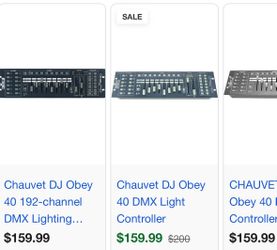 Chauvet Obey 40 stage lighting controller