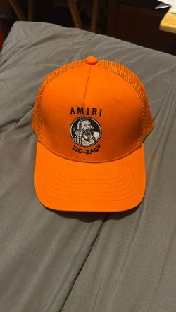 Amiri Orange Zigzag Snapback – Like New (Half Price)