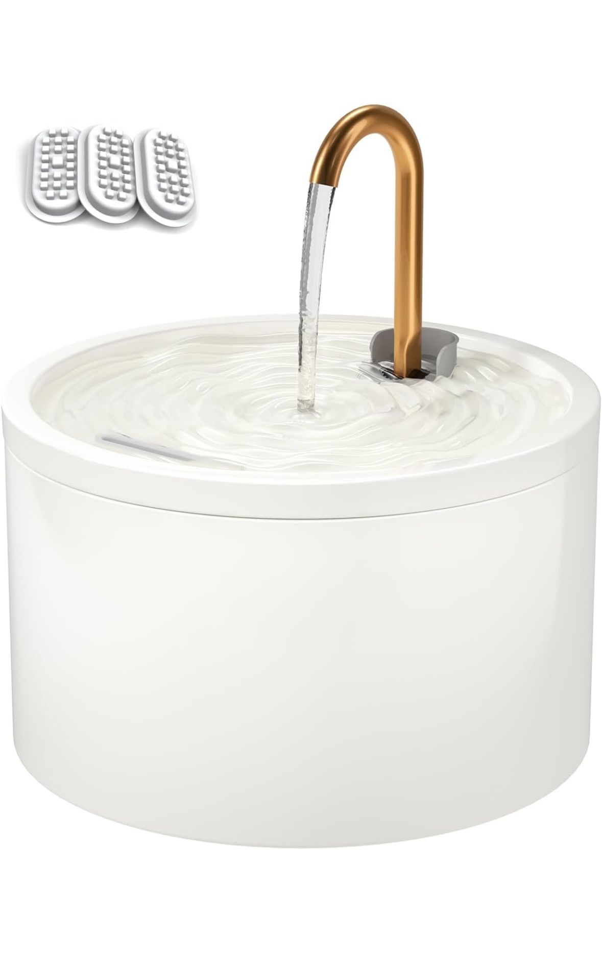 Ceramic Cat Water Fountain, 2.1L/71oz