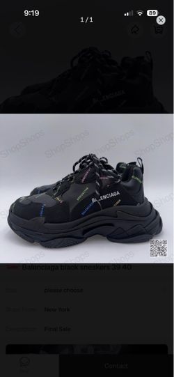Balenciaga Triple S Sneakers Black