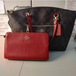 Coach Satchel Purse W/Wallet
